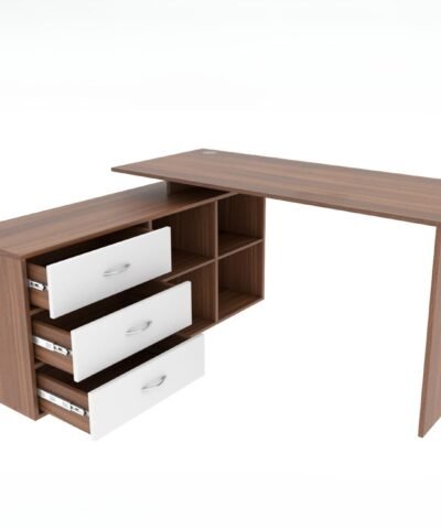 Hiratsuka Teak Executive Table with 3 Drawers