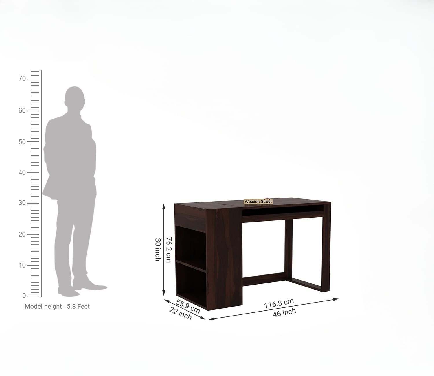 nania-kowy 4 Kofu Minimalist Teak Office Desk