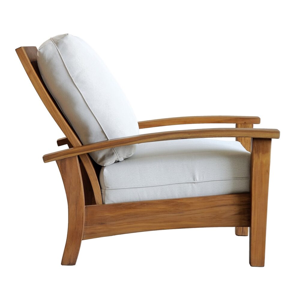 Singapore Teak Lounger Patio Chair with Cushions