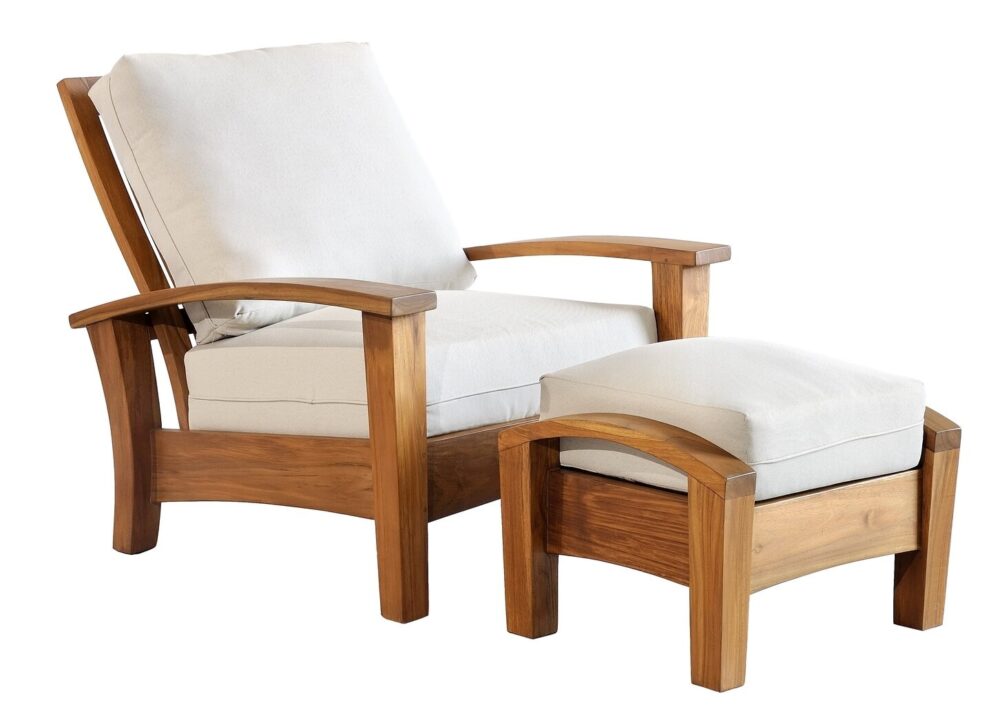 Singapore Teak Lounger Patio Chair with Cushions