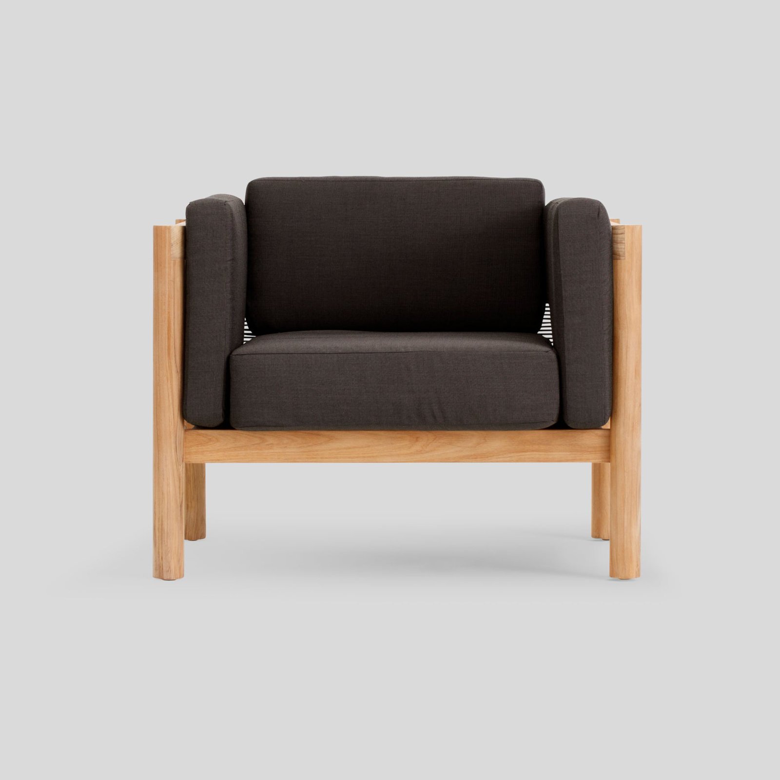 nania-koxq 4 Aalst Teak Sofa Chair with Sunbrella Cushions