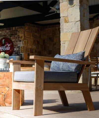 Niklaas Teak Patio Lounger Chair with Sunbrella Cushions