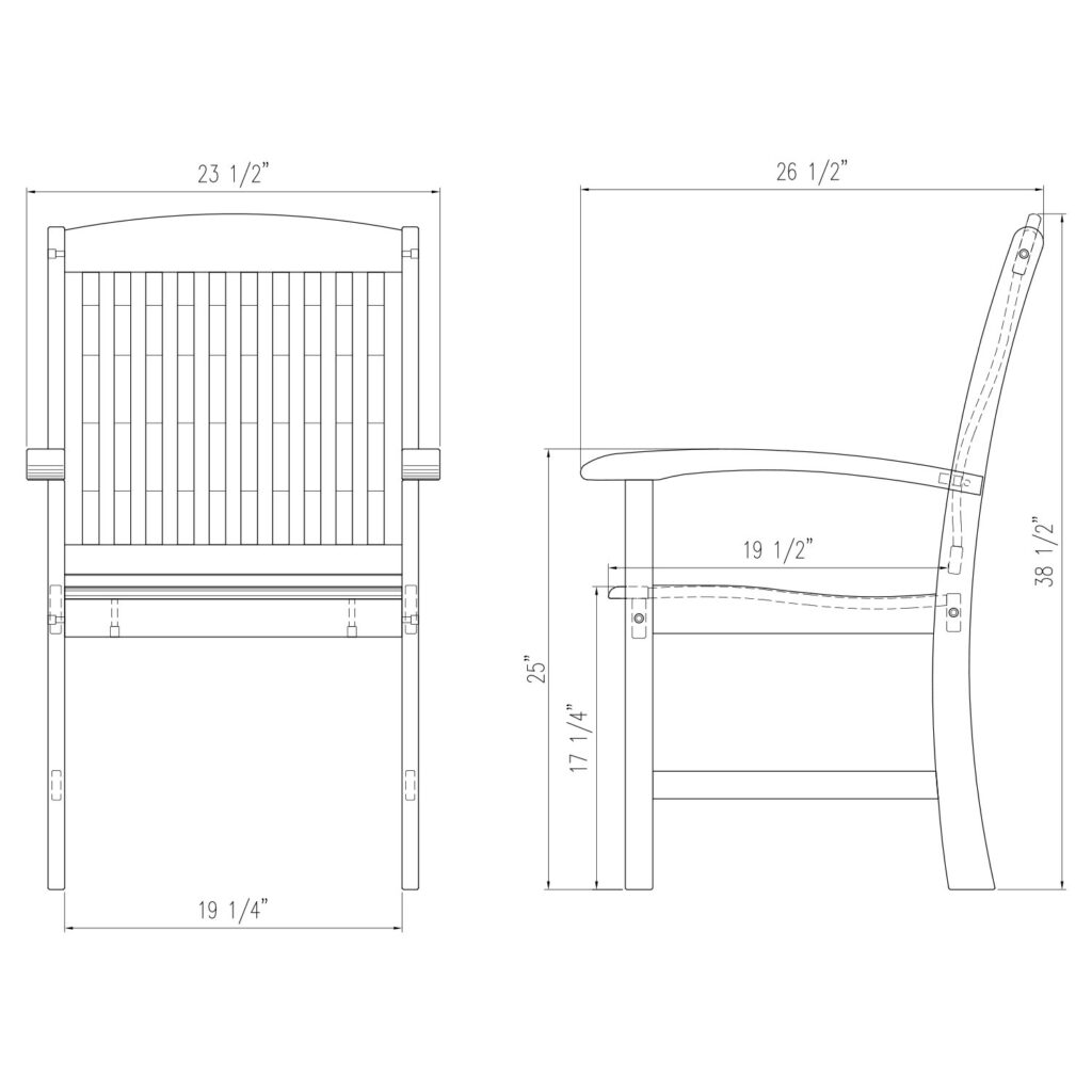 Doha 6pc Rectangular Teak Outdoor Dining Set