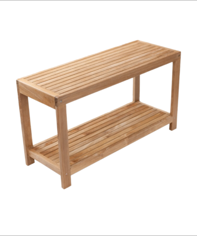 Schaffhausen Teak Wood Outdoor Bench Natural