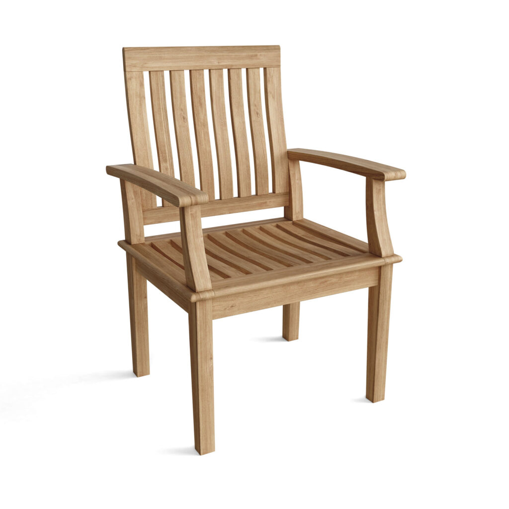 Brussels Classic Teak Outdoor Dining Armchair