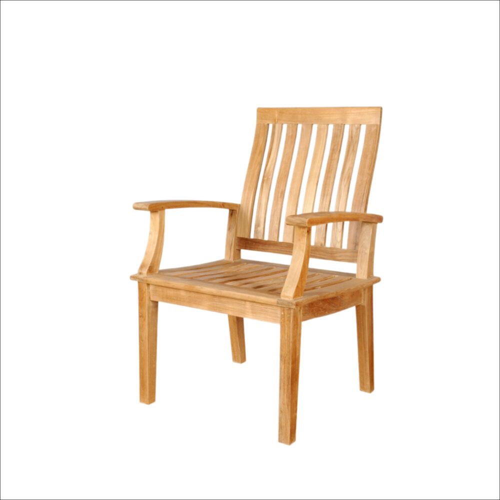 Brussels Classic Teak Outdoor Dining Armchair