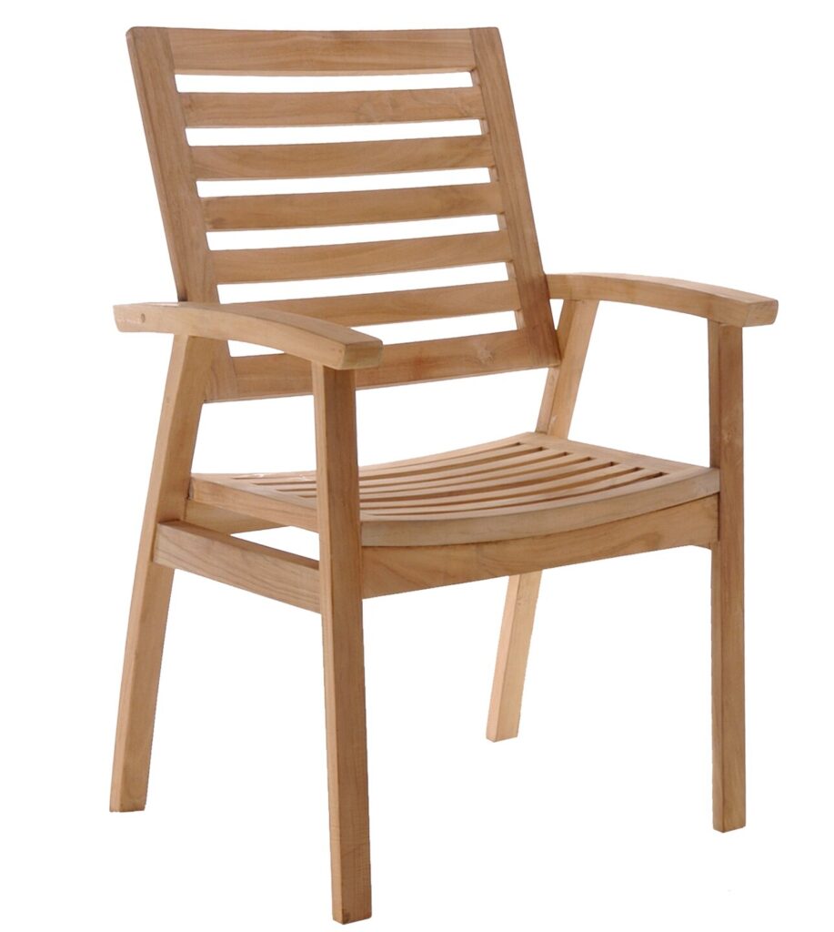 Antwerp Teak Wood Outdoor Dining Armchair