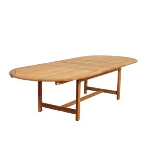 Mechelen Teak Outdoor Garden Double Pull-out Table