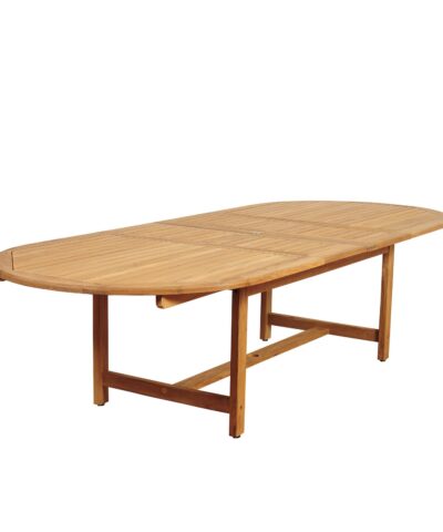 Mechelen Teak Outdoor Garden Double Pull-out Table