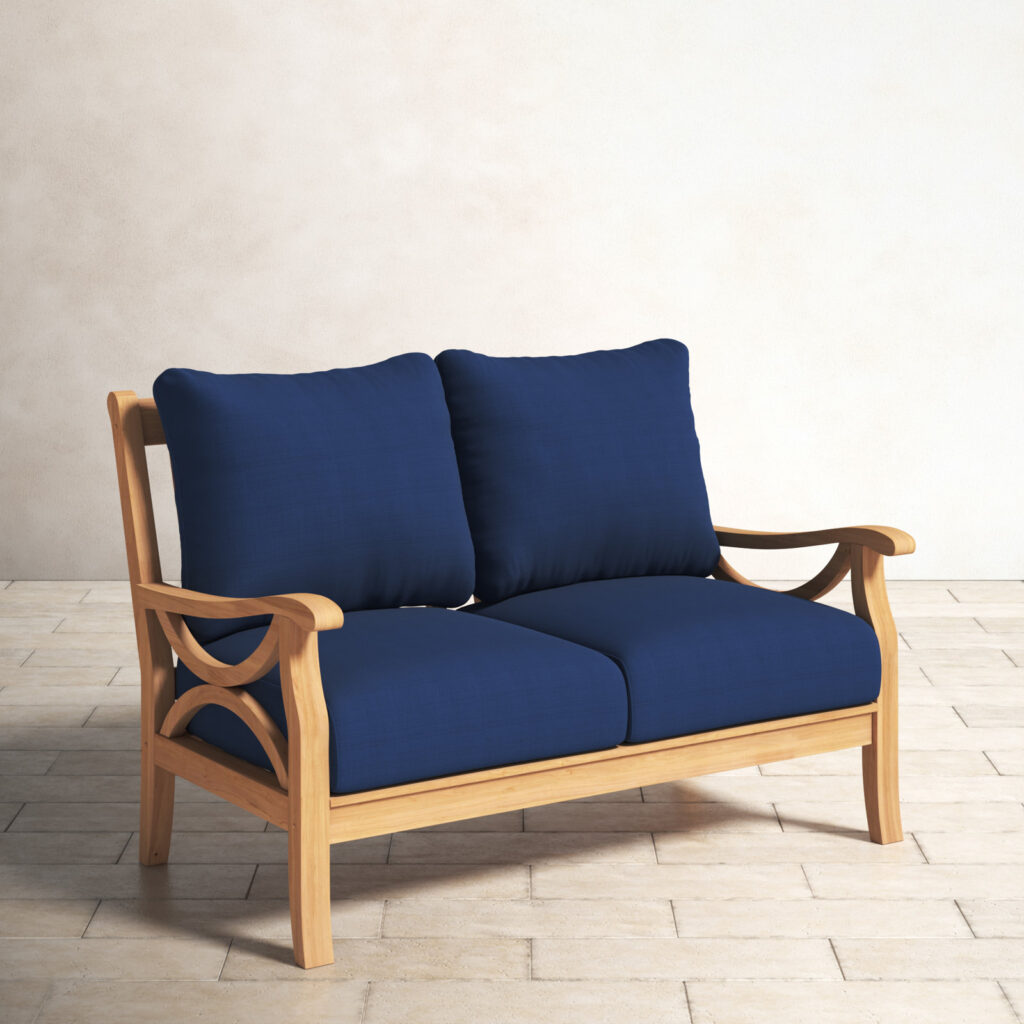 Lausanne Teak Outdoor Loveseat 2 Seater