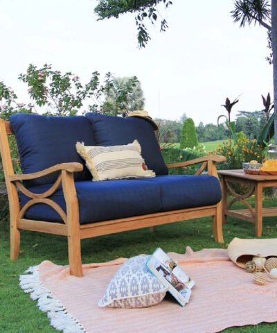 Lausanne Teak Outdoor Loveseat 2 Seater
