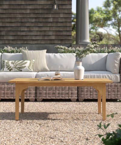 Liege Teak Outdoor Coffee Table Natural