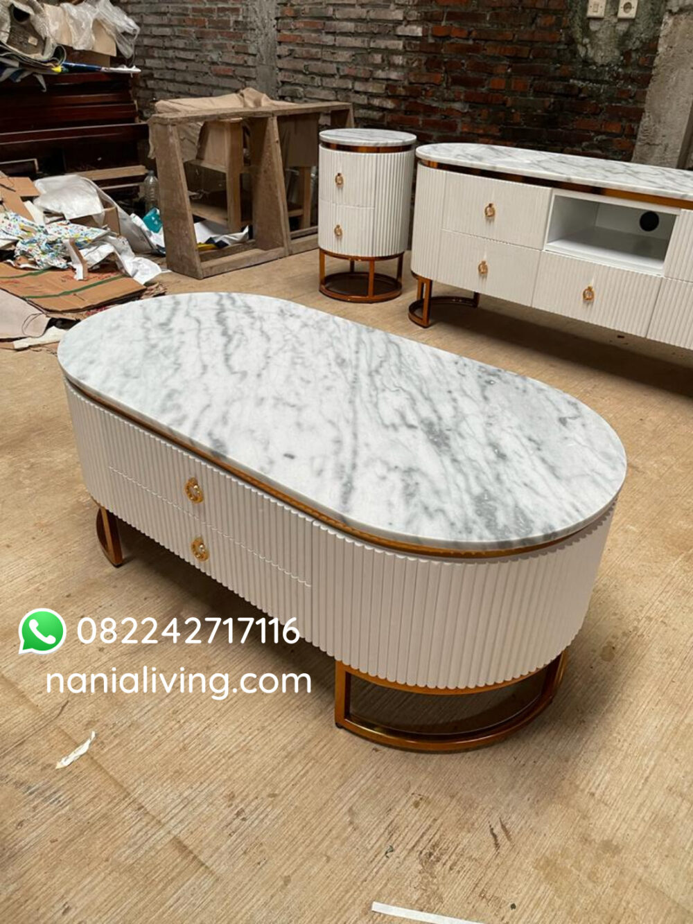 Luxury Marble Tv Sideboard Stainless Legs Cheongju