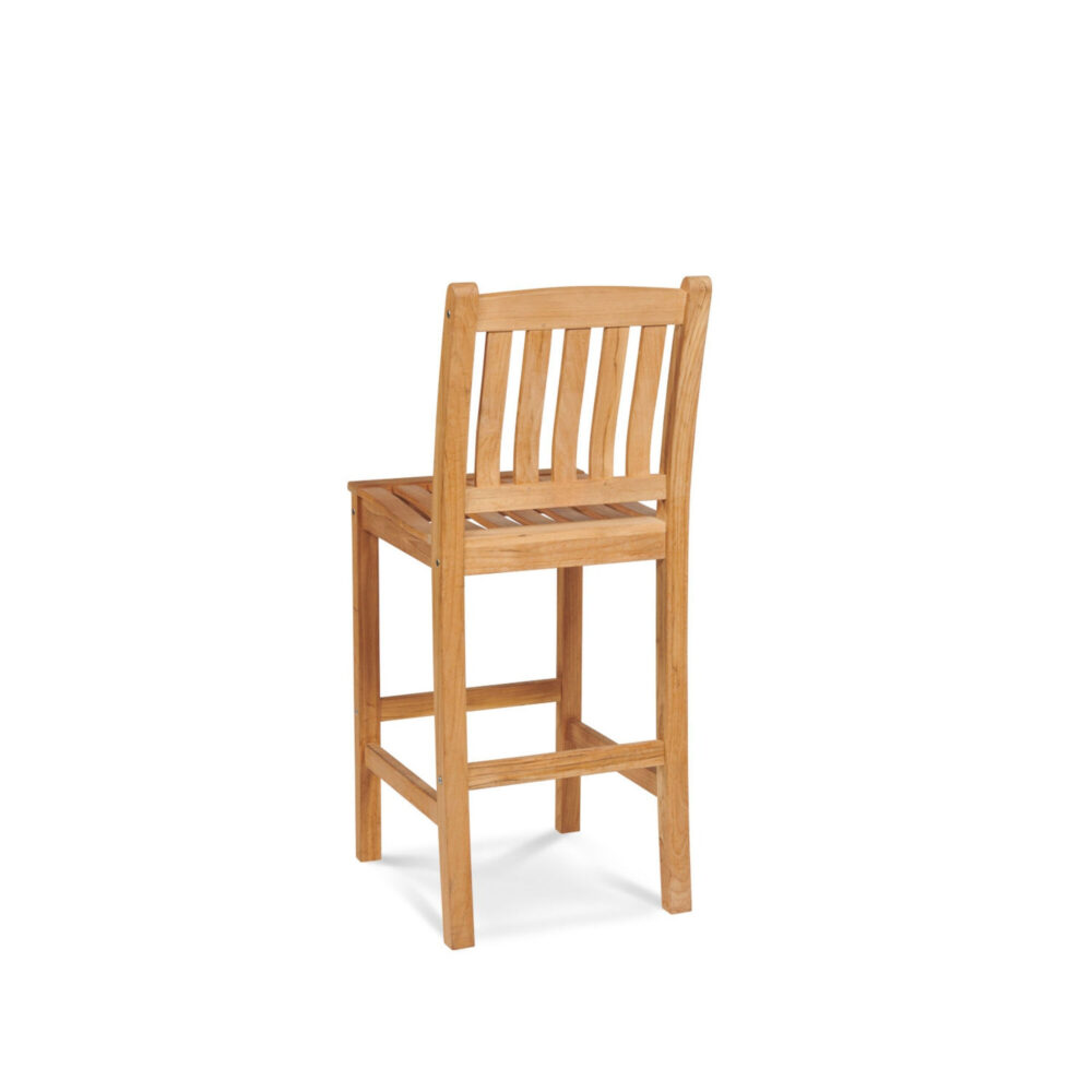 Norfolk County Teak Wood Outdoor Bar Chair