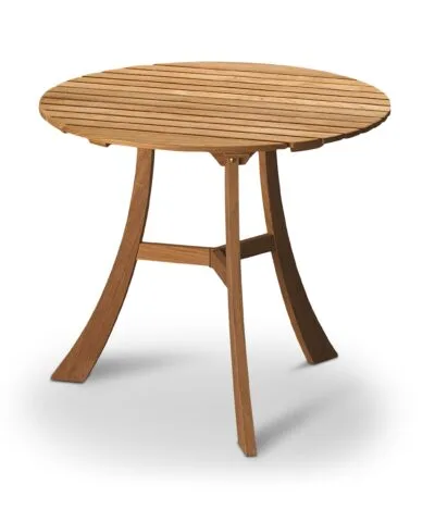 Oshawa Teak Round Dining Table Natural
