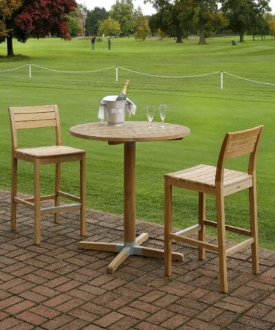 Windsor Teak Wood Bar Stool Natural