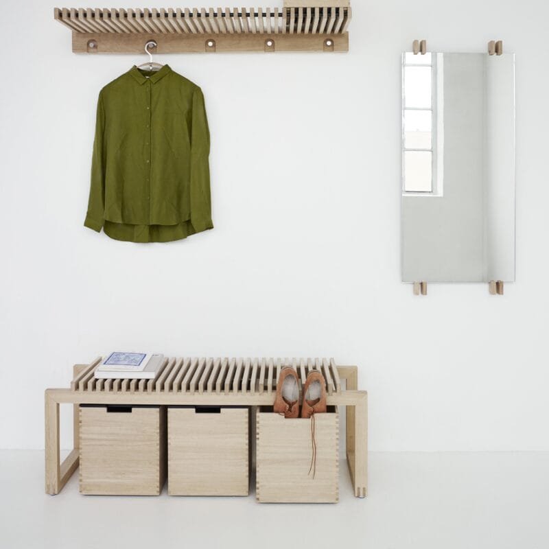 Newfoundland Teak Wood Bathroom Bench with Storage - Nania Living