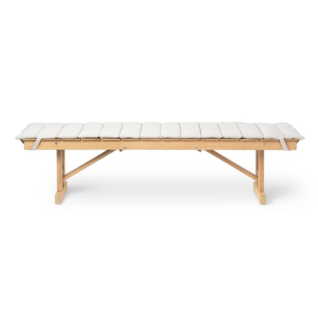 Kelowna Teak Wood Backless Bench with Cusion