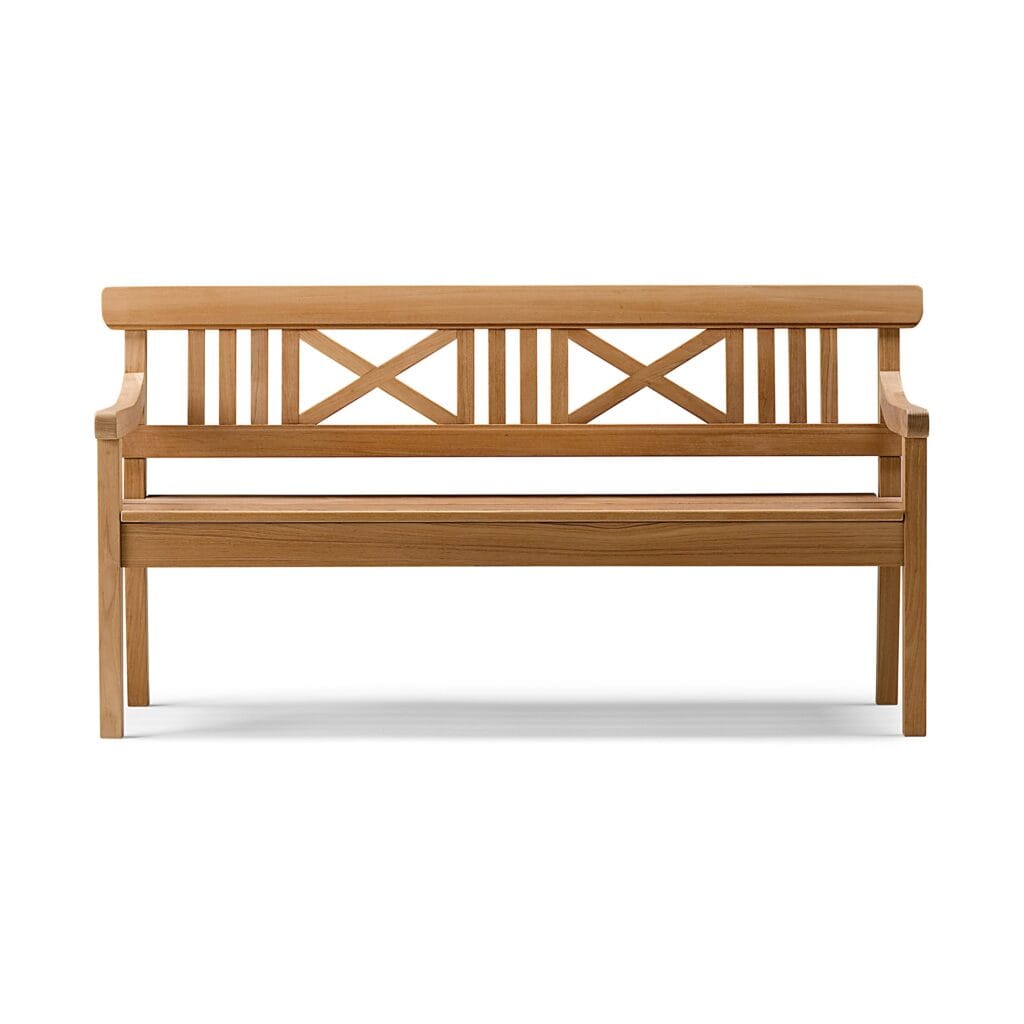 Moncton Teak Garden Outdoor Bench 2 Seater