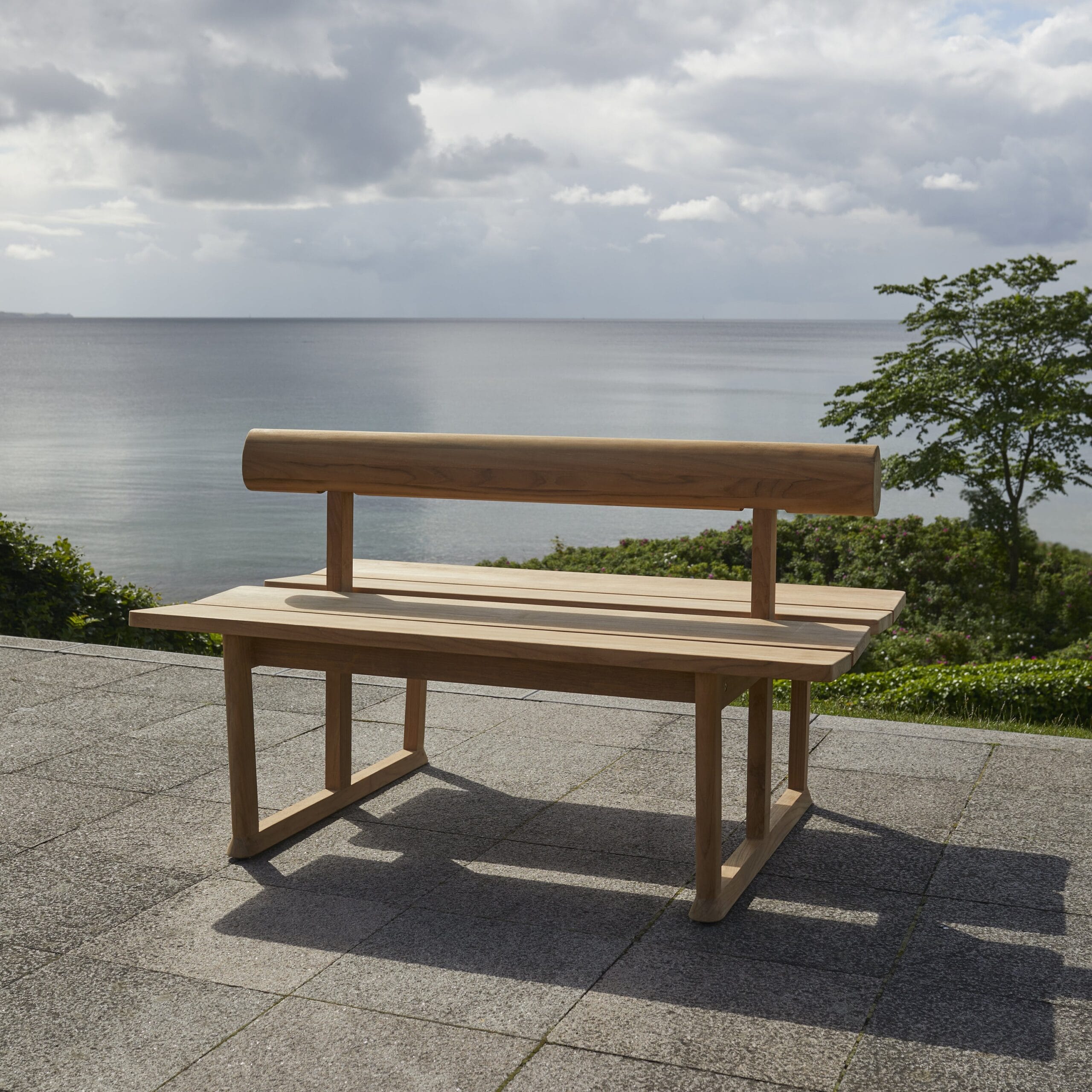 Kingston Teak Solid Outdoor Double Bench Natural