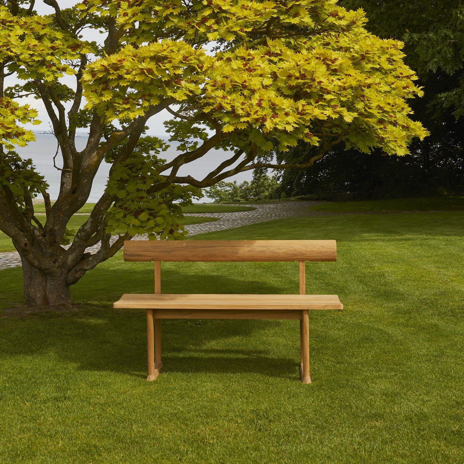 nania-naqz 2 Sherbrooke Teak Solid Outdoor Bench Natural