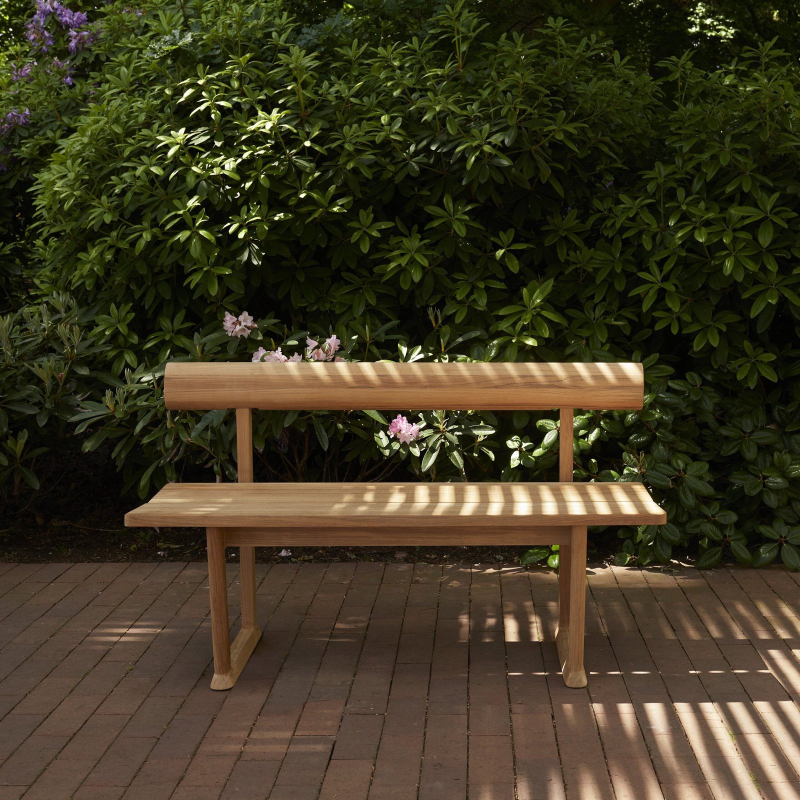 nania-naqz 3 Sherbrooke Teak Solid Outdoor Bench Natural