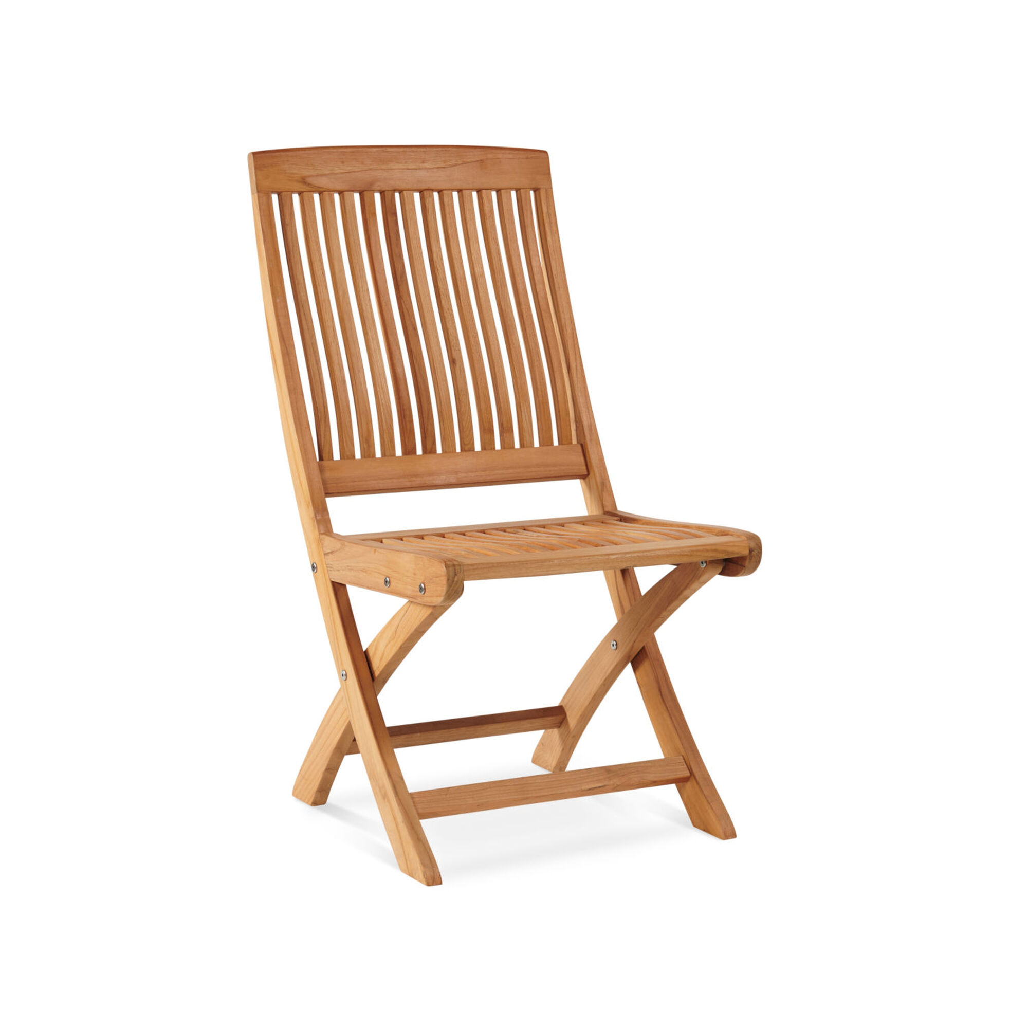 Shawinigan Nature Teak Outdoor Folding Side Chair