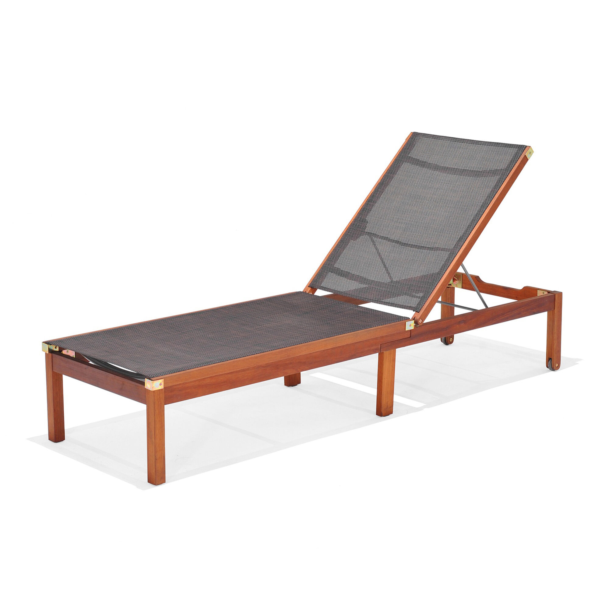 Westminster Teak Outdoor Patio Lounger Brown