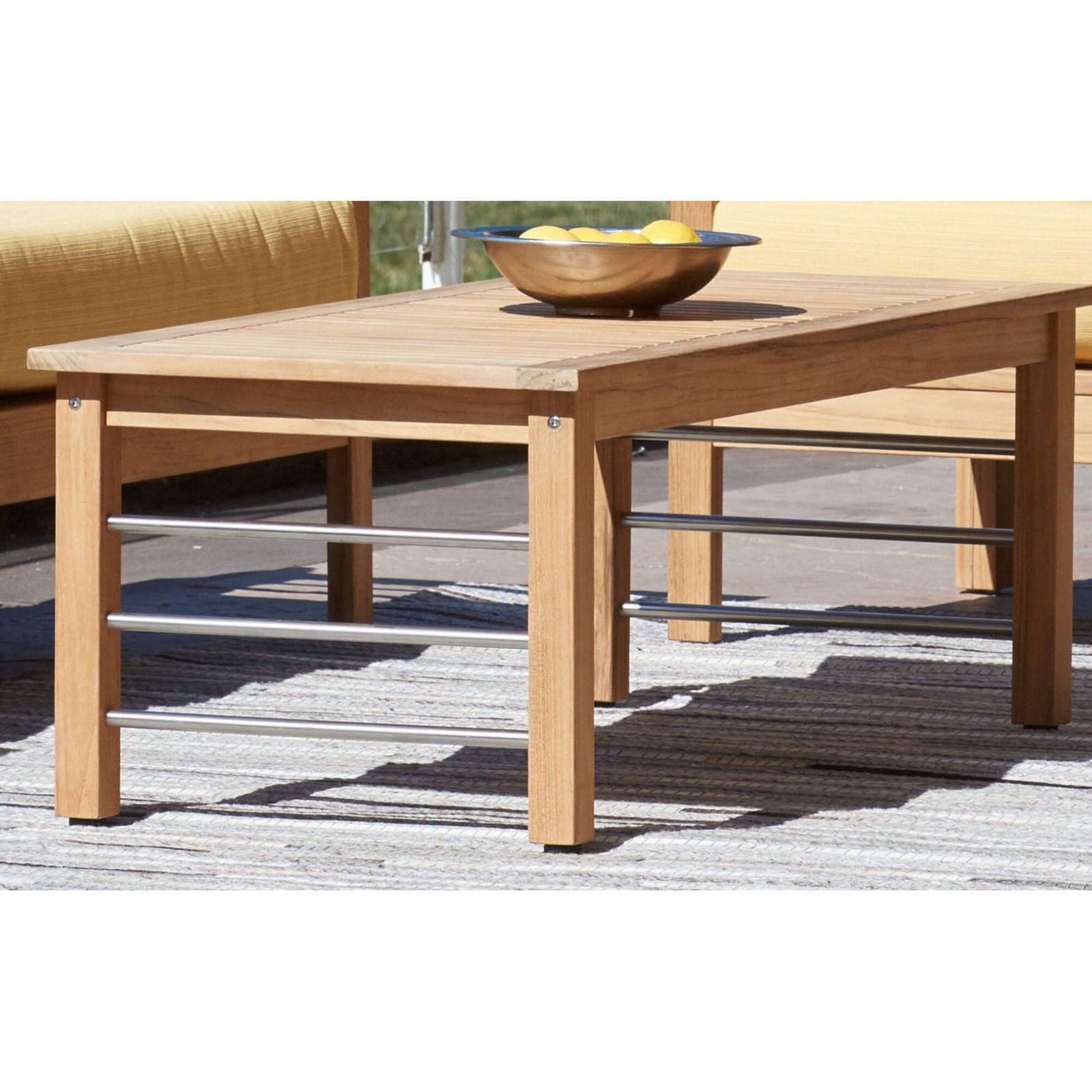 Vernon Nature Rectangular Teak Outdoor Coffee Table