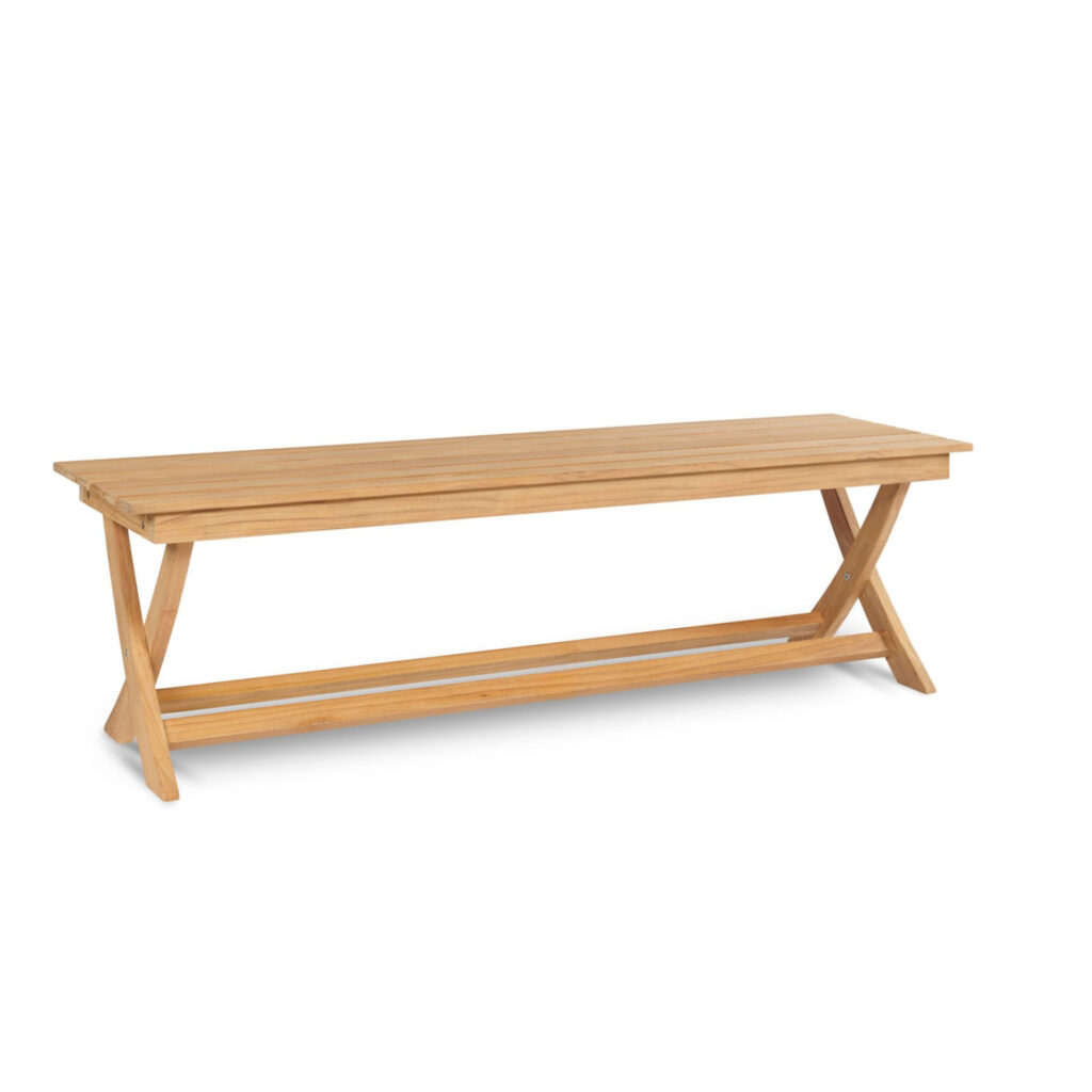 Chatham Picnic Teak Three Person Teak Outdoor Bench