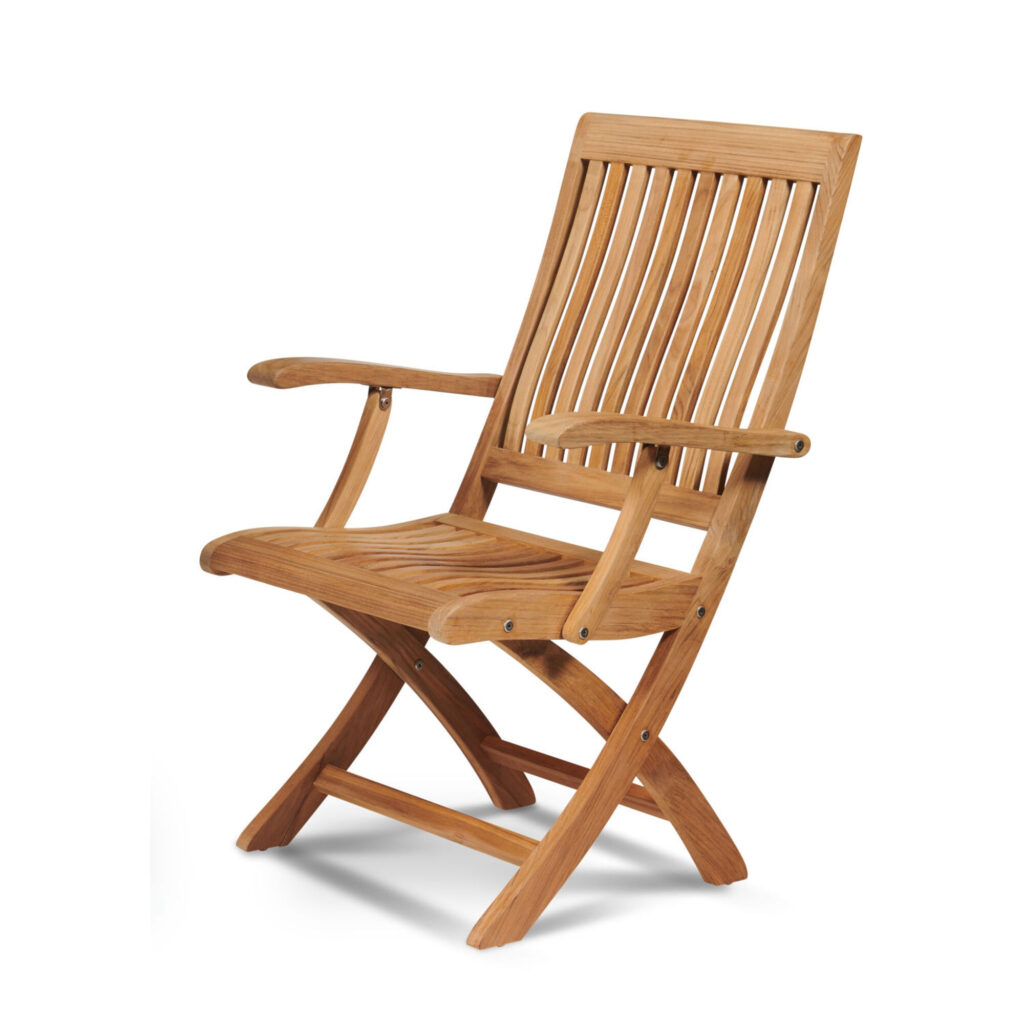 Fredericton Nature Teak Outdoor Folding Armchair