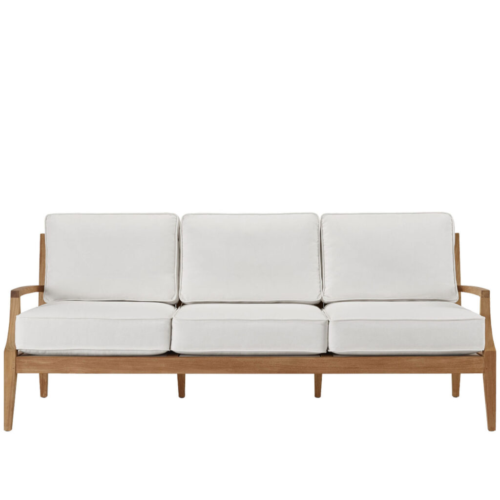 Grande Prairie Natural Teak Sofa 3 Seater With Cusion