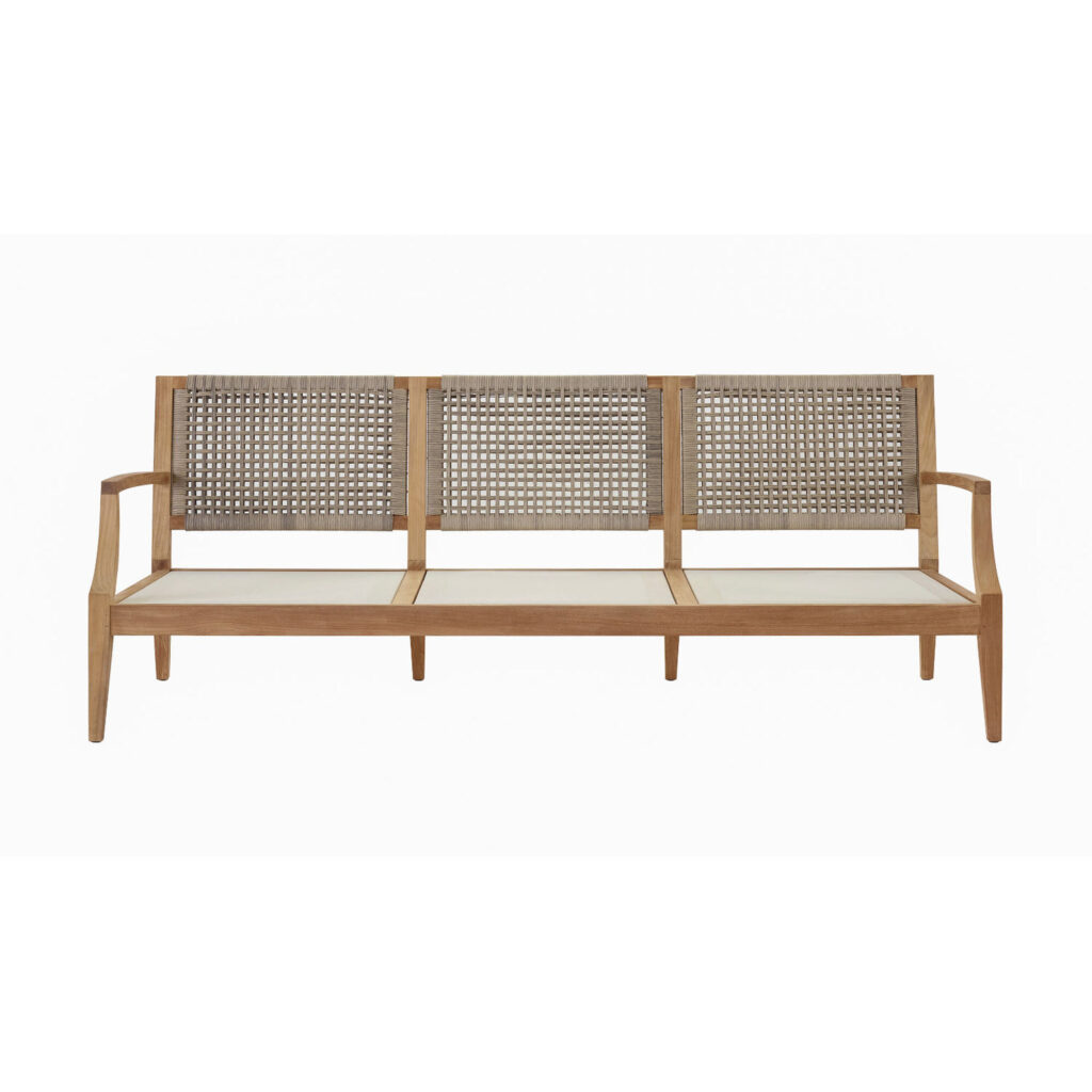 Grande Prairie Natural Teak Sofa 3 Seater With Cusion