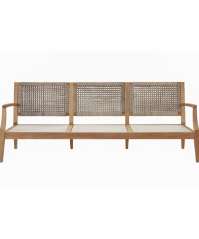 Grande Prairie Natural Teak Sofa 3 Seater With Cusion