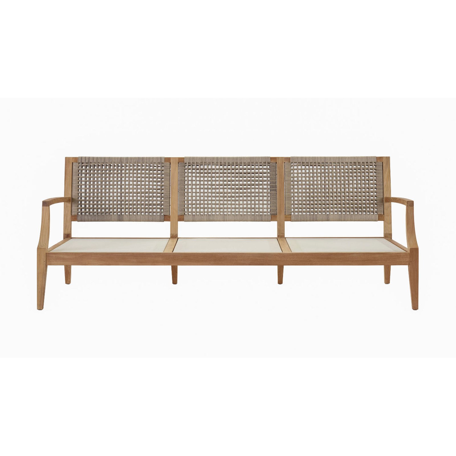 nania-nawj 3 Grande Prairie Natural Teak Sofa 3 Seater With Cusion