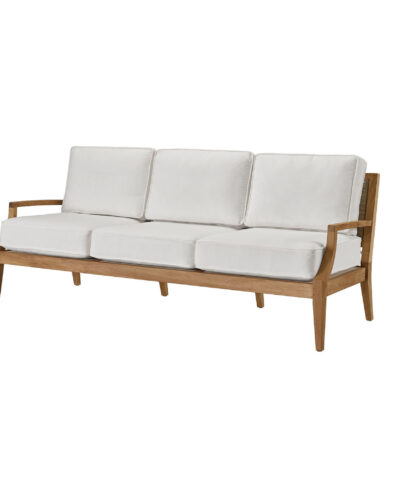 Grande Prairie Natural Teak Sofa 3 Seater With Cusion