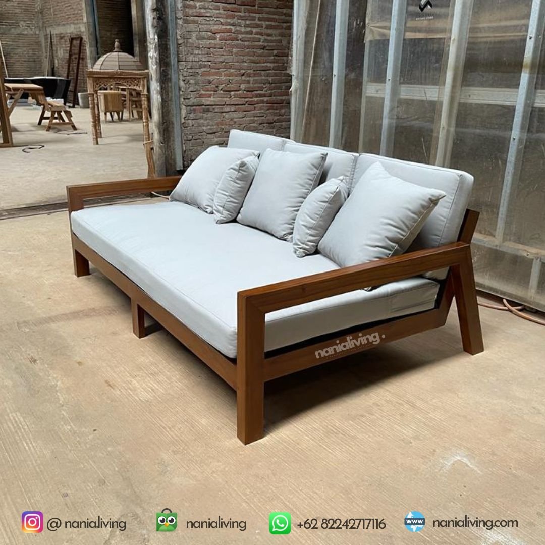 3 seater sofa daybed outdoor teak sofa