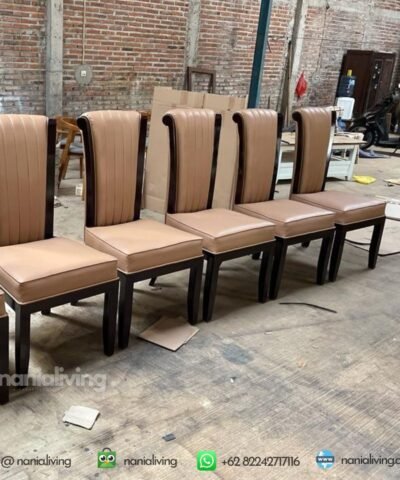 Elegant Modern Teak Minimalist Dining Chair