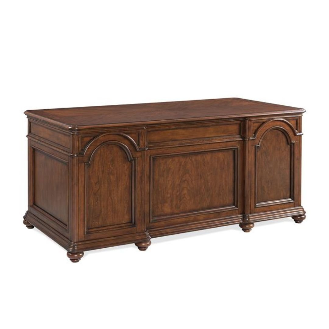 nanialiving-231 Minimalist Director's Desk Teak Office Desk Salak Finishing