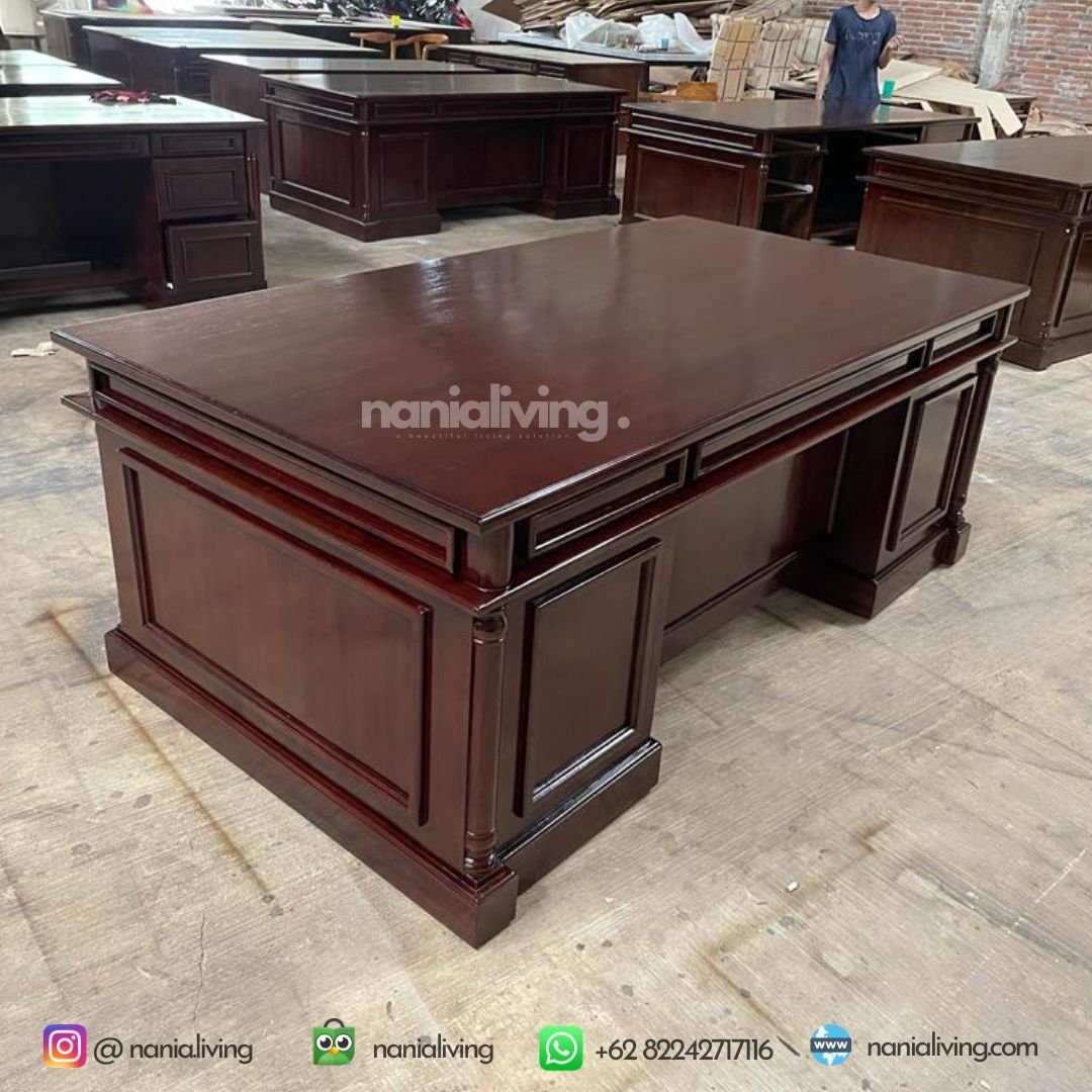 25 Minimalist Office Work Desk Teak Furniture