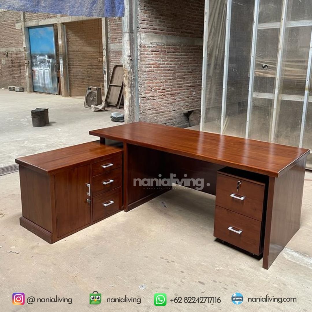 luxury executive office desk letter L