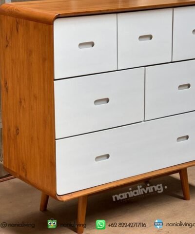 minimalist tv sideboard teak wood 6 drawers Melbourne