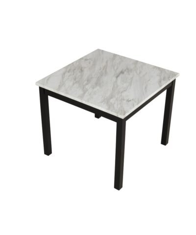 Teak Dining Table Set Marble And Four Chairs