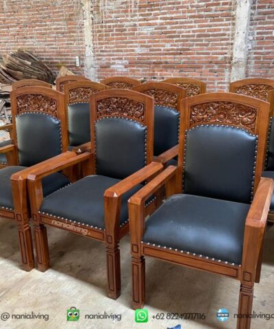 Elegant Luxury Classic Teak Dining Chair