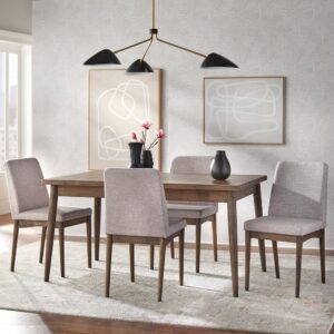 Elegant Minimalist Luxury Teak Dining Table Set With 4 Chairs