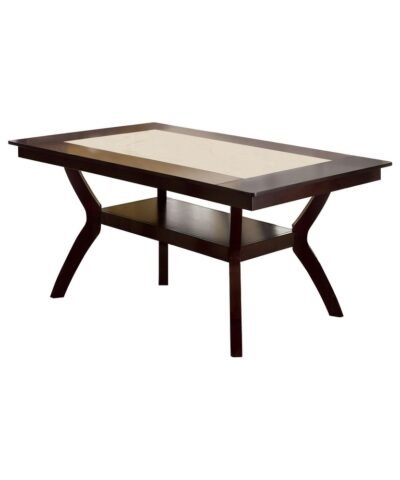 Minimalist Teak Luxury Dining Table Set 6 Chairs