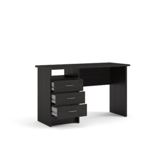 Minimalist Office Desk Black Color Black Work Desk