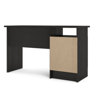 Minimalist Office Desk Black Color Black Work Desk