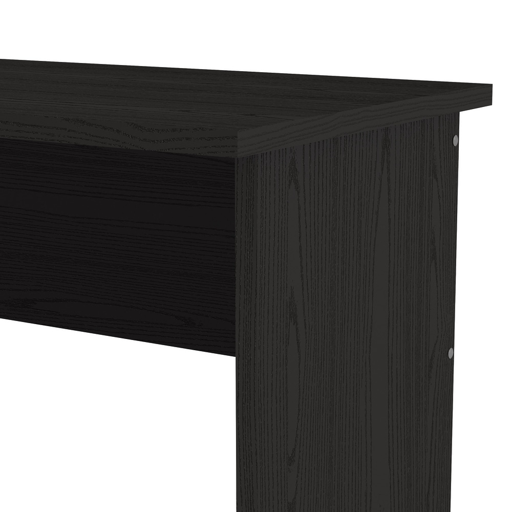 Minimalist Office Desk Black Color Black Work Desk