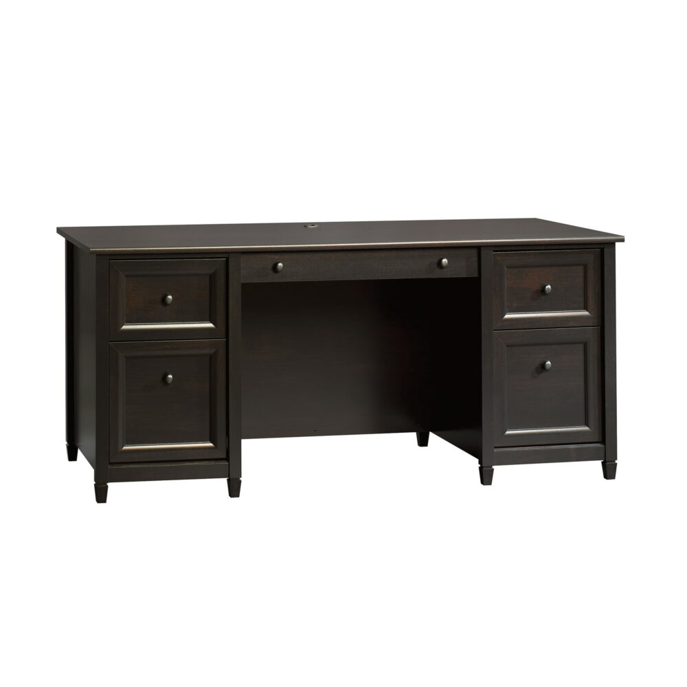 Minimalist Teak Wood Office Desk Black Teak Office Desk